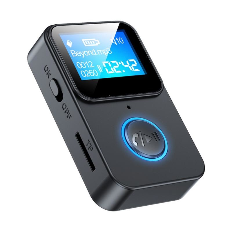 스포츠 Bluetooths MP3 플레이어 LCD 화면 디스플레이 버튼 제어 오디오 수신기 어댑터 TF 카드 원격 제어 카메라 오디오 모듈